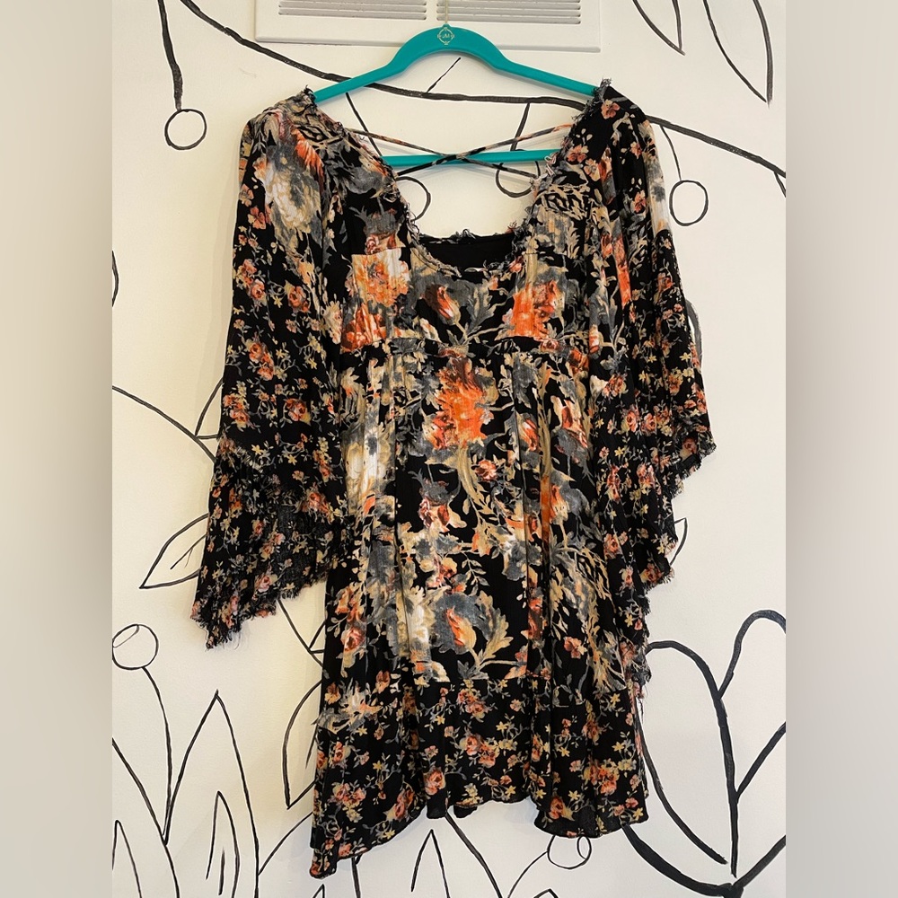 Free People Floral Top